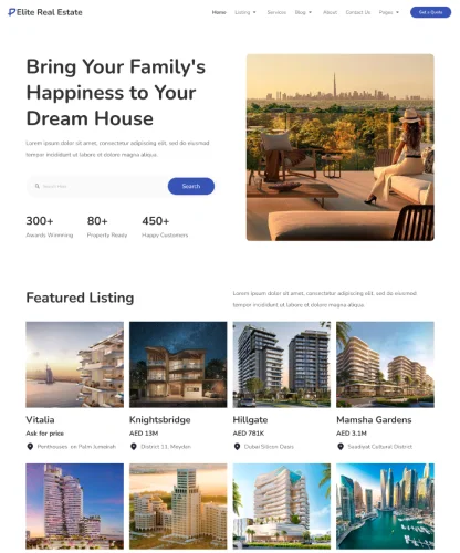 Landing Page Template One